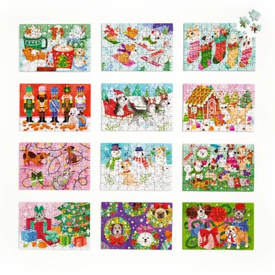Mudpuppy Puzzel Adventskalender set 12 stuks