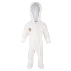 Macacão forrado DR Outlast® - bolinhas coloridas creme/café branco