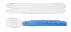 NUBY Silicone spoon with case 3 m+, blue