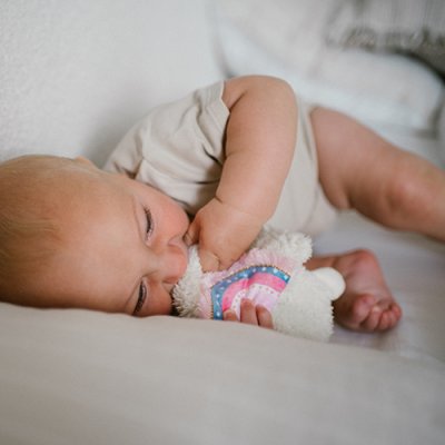 BABYONO Zabawka przytulanka Lama Lulu różowa 0m+