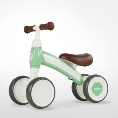 QPLAY Bicicleta sin pedales Cutey Green, edad 1-3 años