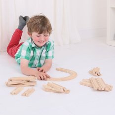 Bigjigs Rail Träjärnvägsset 24 delar
