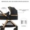 KINDERKRAFT Kombikinderwagen 3in1 Esme Pure Black