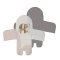 CEBA BABY Hochstuhleinlage (38x28) Basic Elephant Family