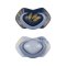 CANPOL BABIES Silikon Schnuller Symmetrisch Light touch GOLD 6-18m 2Stk blau