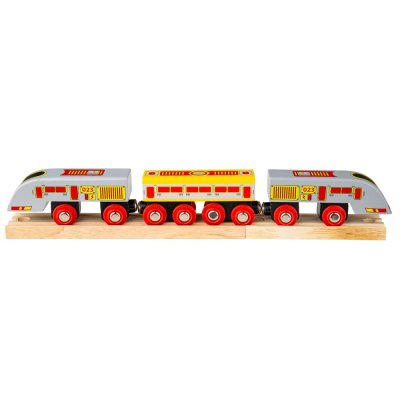 Bigjigs Rail Eurostar Schnellzug + 3 Schienen