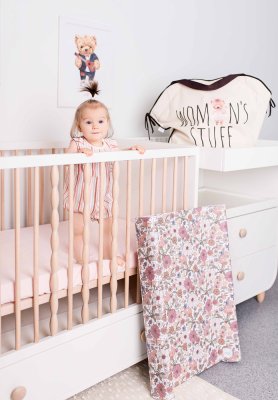 CEBA BABY Podložka přebalovací 2-hranná s pevnou deskou (50x70) Basic Garden