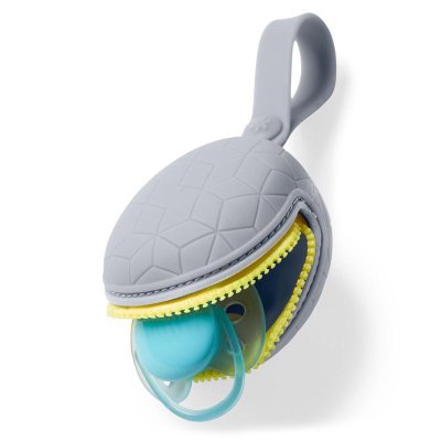 SKIP HOP Silikon-Schnulleretui Grab&Go grau
