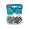 CANPOL BABIES Set symmetrischer Berge Silikonschnuller 6-18m 2 Stück grün