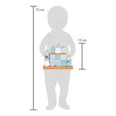 small foot Nasadzovanie na tyč Domček modrý