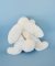 Set cadou Doudou - Iepuraș de pluș cu ciucure alb 25 cm