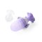 BABYONO Silikon-Schnuller zum Füttern von Flower Violet 6m+