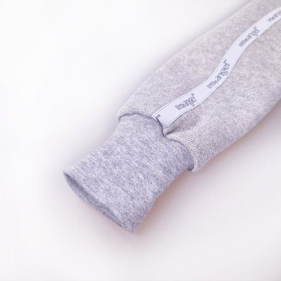 Mikinaste obleke - siva melanž sijaj