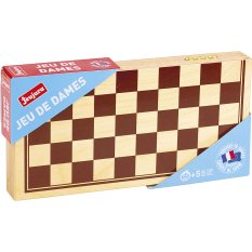 Jeujura Gra w damę w drewnianym składanym pudełku