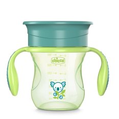 CHICCO Muki Perfect 360 kahvoilla 200 ml vihreä 12m+