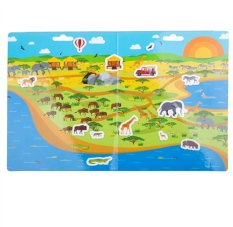 Bigjigs Toys Naklejki wielokrotnego użytku Safari