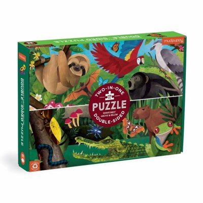 Mudpuppy Dvostrane puzzle Kišna šuma iznad i na zemlji 100 dijelova