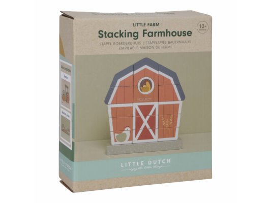 LITTLE DUTCH Stavebnice dřevěná Farma