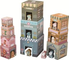 2Kids Toys Torre apilable de cubos City