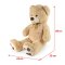 Rappa Grand ours en peluche Fido avec étiquette 100 cm