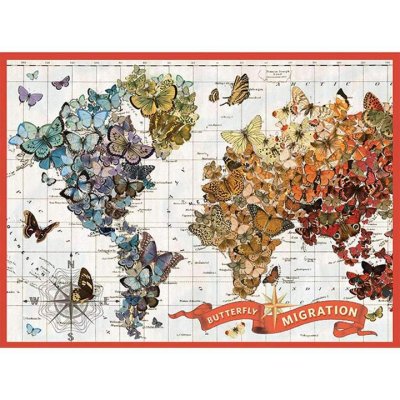 Puzzle Galison Migrația fluturelui auriu Wendy 1000 piese