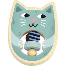 Vilac Drewniana grzechotka kot