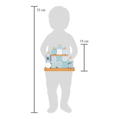 small foot Nasadzovanie na tyč Domček modrý