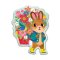 Mudpuppy Grußkarten-Puzzle Häschen mit Blumenstrauß