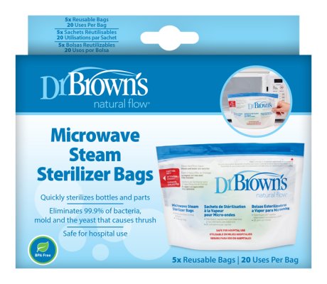 Kieszenie DR.BROWN'S do sterylizacji w kuchence mikrofalowej 5 szt