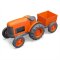 Green Toys Tracteur avec remorque orange