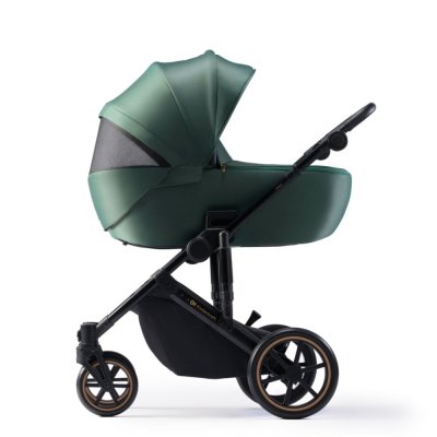 KINDERKRAFT SELECT Kinderwagen kombiniert 3 in 1 Prime 2 Dunkelgrün, Premium
