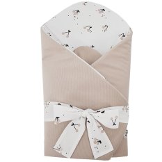 EKO Couverture en coton avec velours et intérieur en noix de coco nœud Cherry 75x75cm