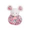 Doudou Peluche ratinho rosa 3 em 1