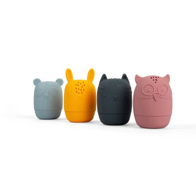 Bigjigs Toys Silikonowe zwierzątka do ściskania do kąpieli
