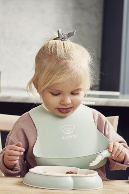 BABYBJÖRN Lätzchen Baby 2 Stück puderrosa/pudergrün