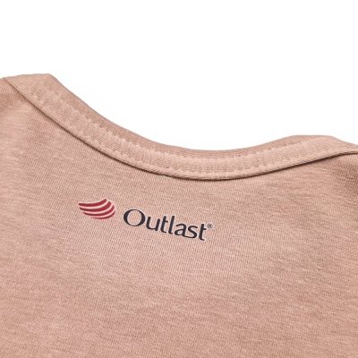T-shirt sottile MC Outlast® - nocciola