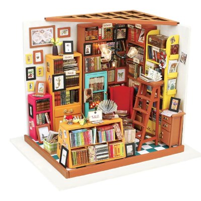RoboTime 3D Holzpuzzle Miniatur Sam's Arbeitszimmer