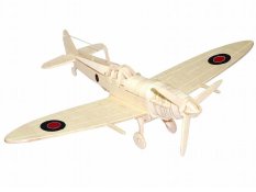 Woodcraft Drewniane puzzle 3D Spitfire
