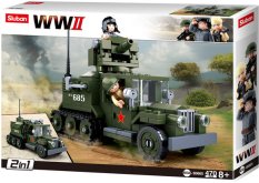 Sluban WWII M38-B0685 Radziecki pojazd półgąsienicowy 2w1 - Half-Track - uszkodzone opakowanie