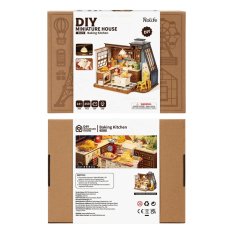 RoboTime Puzzle 3D in legno Miniatura di casetta Cucina piena di profumi