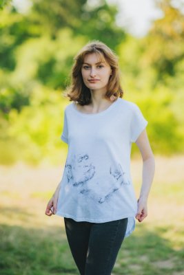 Voedingst-shirt Monkey Mum® wit - aapje