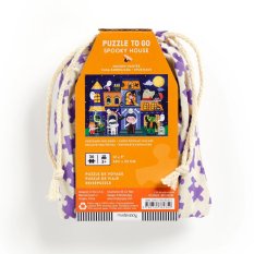 Mudpuppy Puzzle Strašidelný dům v látkovém pytlíku 36 dílků