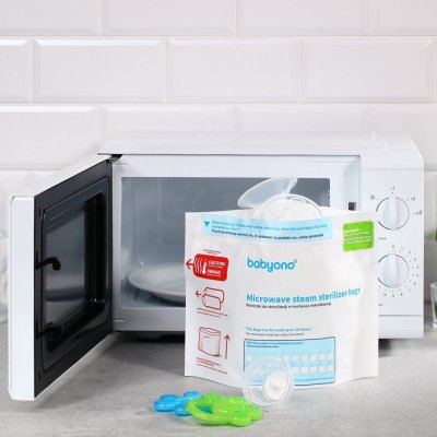 BABYONO Worki do sterylizacji mikrofalowej, 5 szt