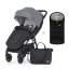 PETITE&MARS Passeggino sportivo Royal2 Nero Ultimate Grigio + borsa PETITE&MARS Jibot GRATIS