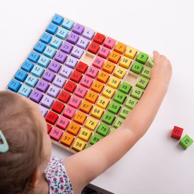 Bigjigs Toys Pladenj Lesene številke