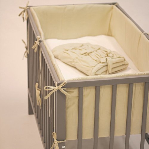 PETITE&MARS Ograja za otroško posteljico TILLY MAX Light Grey 360 cm