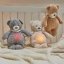 Philips AVENT Babyphone Video SCD891/26+NATTOU Schnuller 4 in 1 Sleepy Bear Pale Brown 0m+