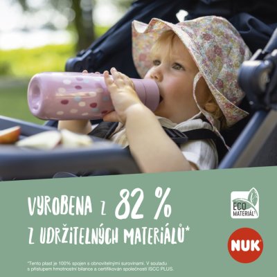 Butelka NUK Mini-Me z klapką - zielona 450ml, 12m+