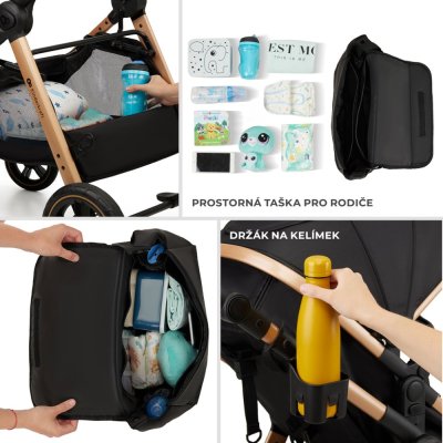 KINDERKRAFT Kombikinderwagen 3in1 Esme Sand Beige
