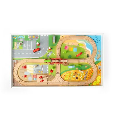Bigjigs Rail Ferrovia de Madeira e Mesa
